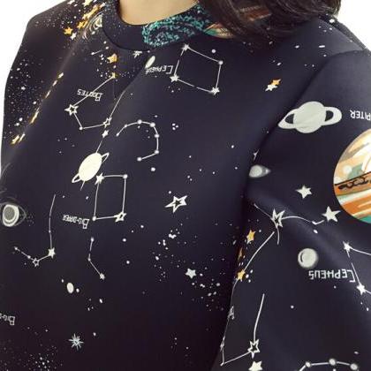 Harajuku Galaxy Space Sweater