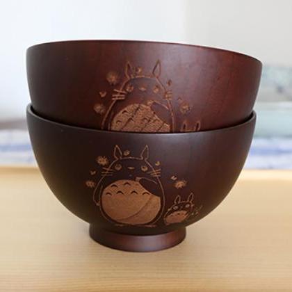 Japanese Wood Bowl For Holiday Gifts Hand-carved..