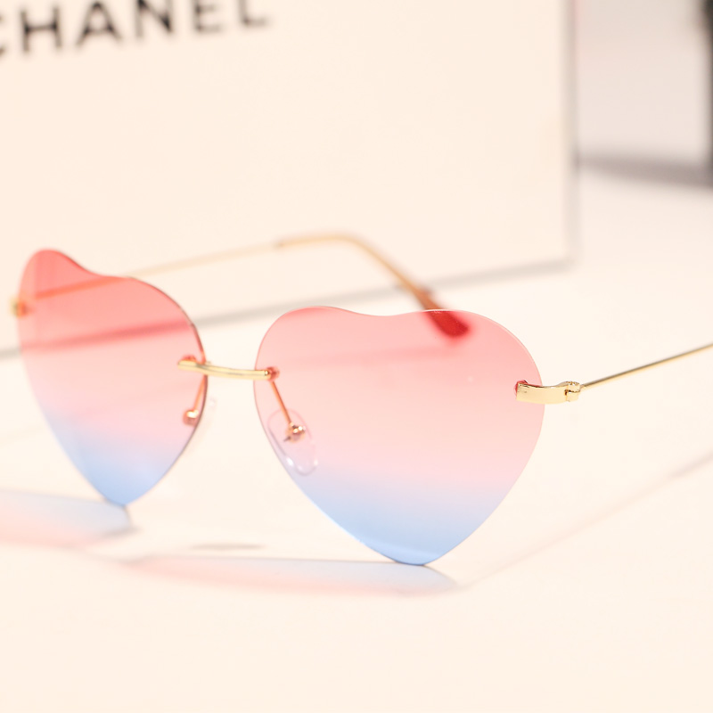 Harajuku Heart-shaped Sunglasses Gradient Sunglasses